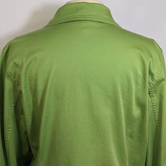 Coldwater Creek Green Shacket Womens Medium Jacket Long Sleeve Button Front - Picture 5 of 13
